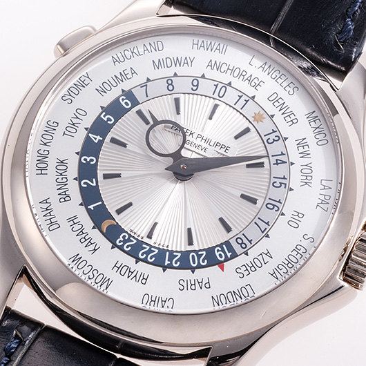 パテックフィリップ ワールドタイム 5130G-019 シルバー 中古 サブカット 1枚目