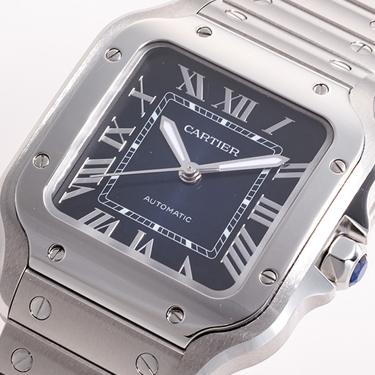 カルティエ サントス ドゥ カルティエ MM WSSA0063 ブルー 中古 サブカット 1枚目