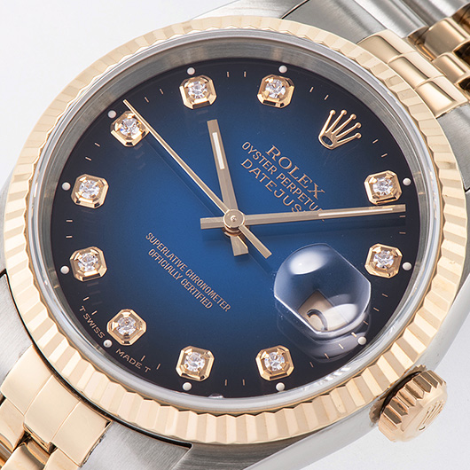 【限定値下げ】ロレックス　デイトジャスト　16233G　ブルーグラデーション 中古)ROLEX ロレックス デイトジャスト 16233G ブルー