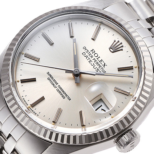 ロレックス デイトジャスト 16014 シルバー アンティーク サブカット 1枚目