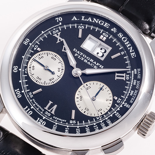 ランゲ＆ゾーネ ダトグラフフライバック 403.035 ブラック/シルバー 中古 サブカット 1枚目