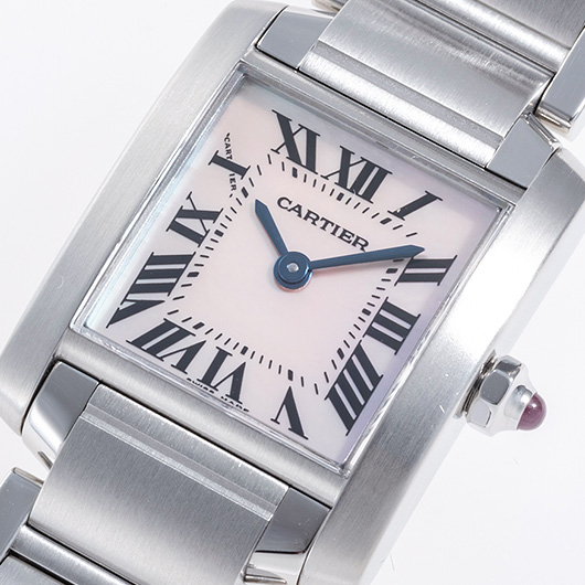 カルティエ タンクフランセーズ SM W51028Q3 ピンク 中古 サブカット 1枚目