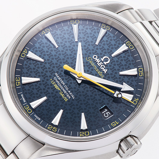 オメガ シーマスターアクアテラ 007ジェームス・ボンド リミテッド 231.10.42.21.03.004 ブルー 中古 サブカット 1枚目