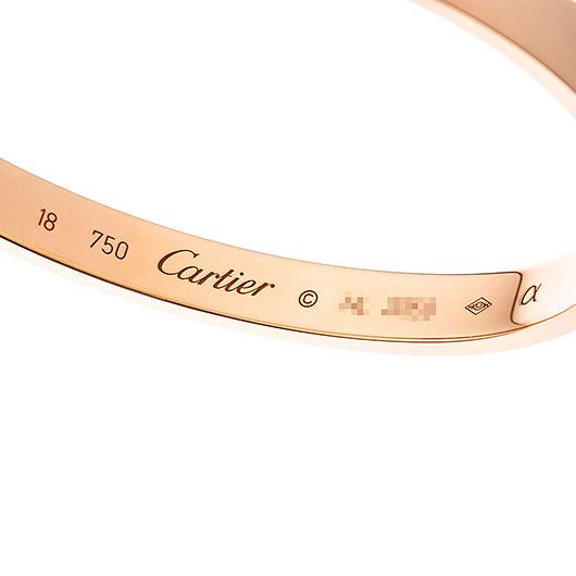 カルティエ ラブ ブレスレット ピンクゴールド 中古 サブカット 2枚目