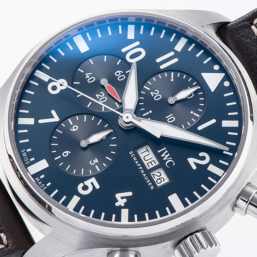 IWC パイロットウォッチ クロノグラフ プティ プランス IW377714 ブルー 中古 サブカット 1枚目