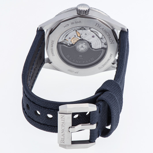 ブランパン フィフティ ファゾムス バチスカーフ 5100-1140-O52A ブルー 中古 サブカット 2枚目