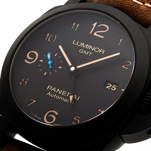 パネライ ルミノール1950 3デイズ GMT セラミカ PAM01441 ブラック 中古 サブカット 1枚目