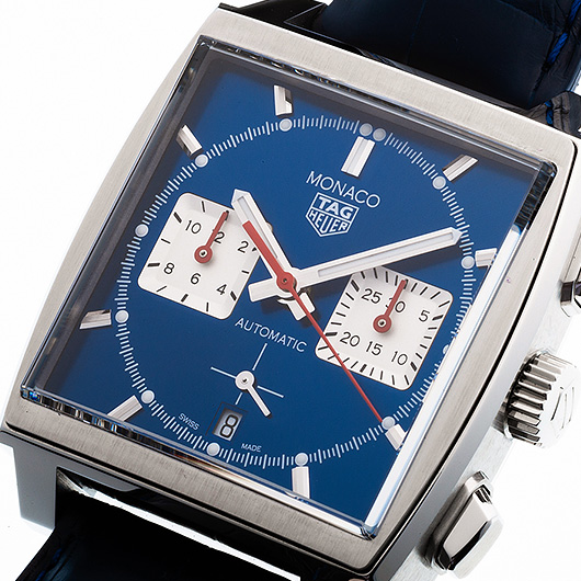 タグ・ホイヤー モナコ キャリバー ホイヤー02 CBL2111.FC6453 ブルー/シルバー 中古 サブカット 1枚目