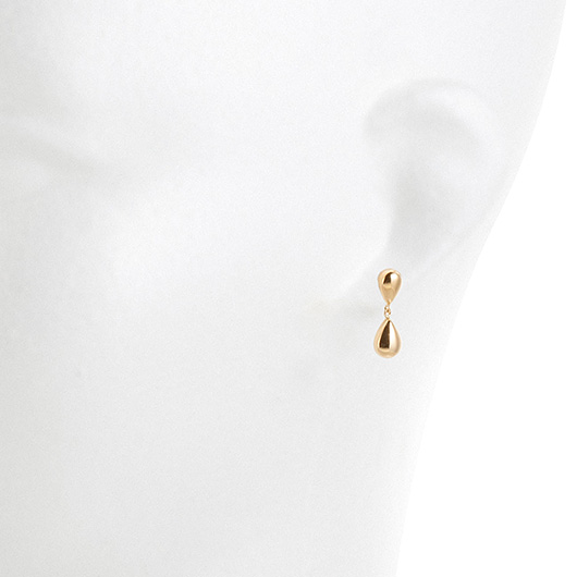 ノーブランド 18K ゴールド ピアス 4311490 イエローゴールド 新品 サブカット 1枚目