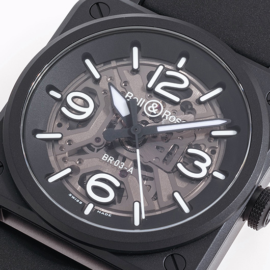 ベル＆ロス BR03　スケルトン BR03A-BL-SKCE/SRB ブラック 新品 サブカット 1枚目