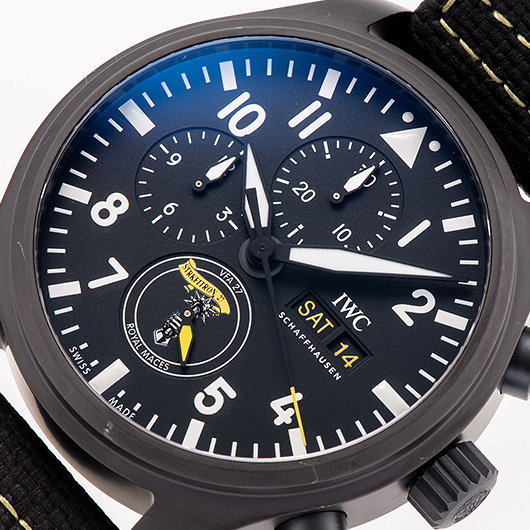 IWC パイロットウォッチ クロノグラフ ロイヤル メイセス IW389107 ブラック 中古 サブカット 1枚目