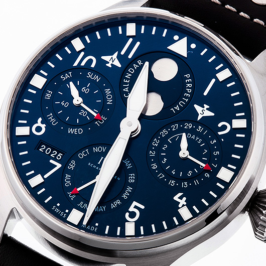 IWC ビッグ パイロット ウォッチ パーペチュアル カレンダー IW503605 ブルー 中古 サブカット 1枚目