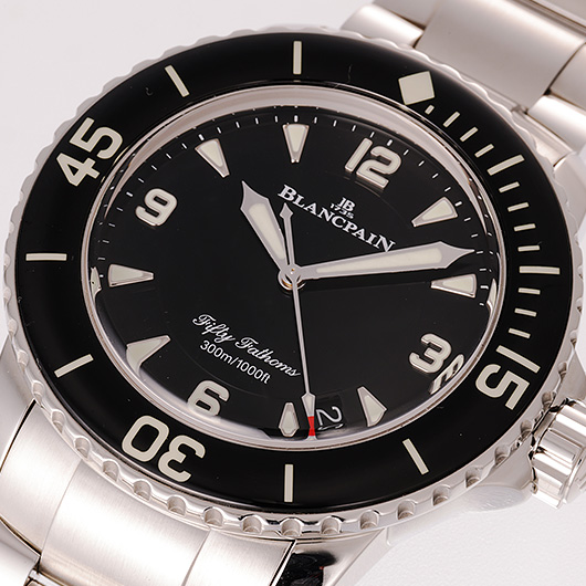 ブランパン フィフティ ファゾムス 5015-1130-71 ブラック 中古 サブカット 1枚目
