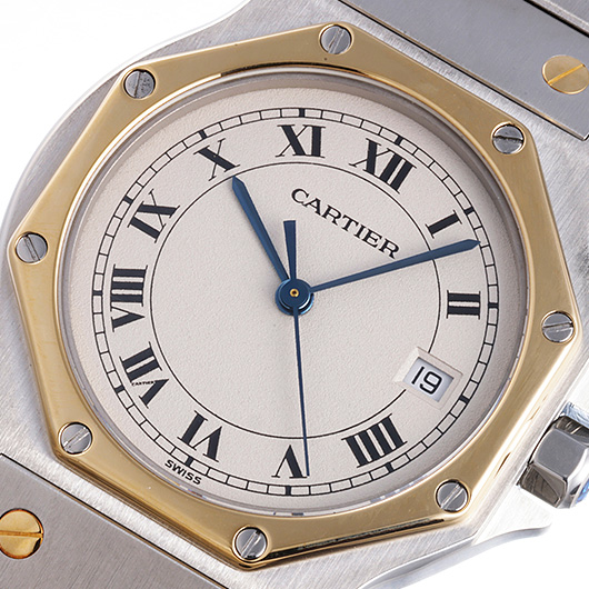 カルティエ サントス オクタゴン LM W2501583 ホワイト 中古 サブカット 1枚目