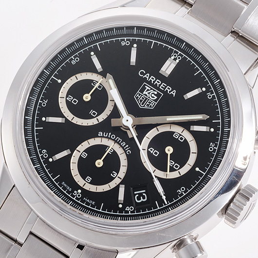 タグ・ホイヤー カレラ クロノグラフ CV2113.BA0787 ブラック 中古 サブカット 1枚目