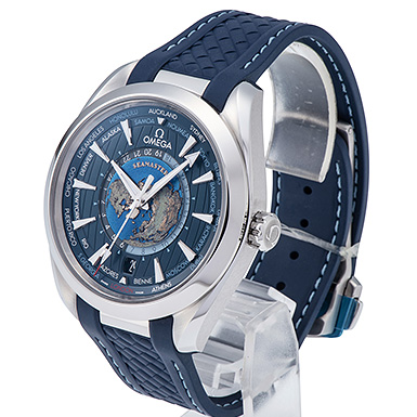 オメガ シーマスター アクアテラ GMT ワールドタイマー 220.12.43.22.03.001 ブルー 新品 サブカット 1枚目