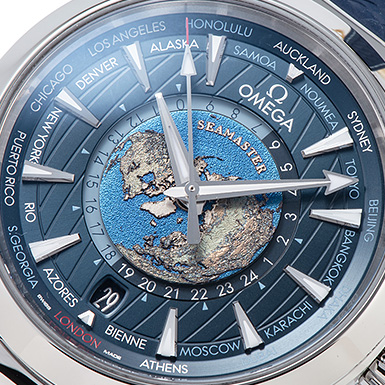 オメガ シーマスター アクアテラ GMT ワールドタイマー 220.12.43.22.03.001 ブルー 新品 サブカット 4枚目