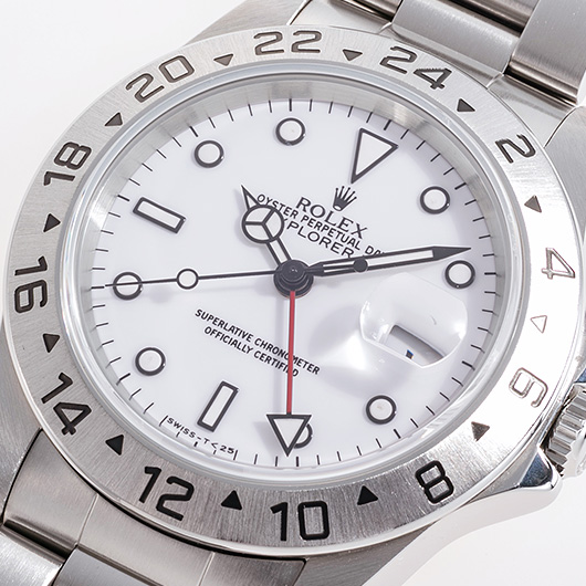 ロレックス エクスプローラーⅡ 16570 ホワイト 中古 サブカット 1枚目