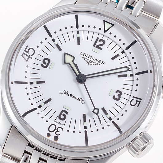 ロンジン レジェンドダイバー L3.764.4.16.6 ホワイト 新品 サブカット 1枚目