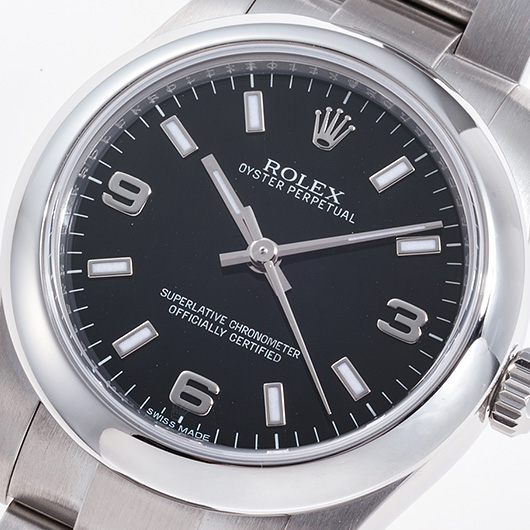ロレックス オイスター パーペチュアル 177200 ブラック 中古 サブカット 1枚目