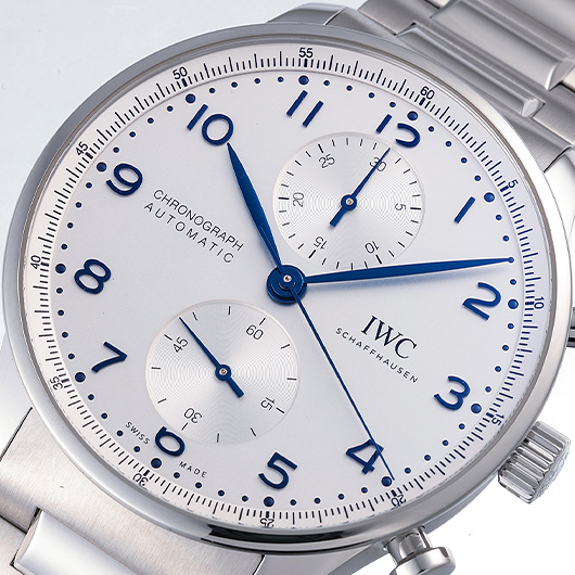 IWC ポルトギーゼ クロノグラフ IW371617 シルバー 中古 サブカット 1枚目