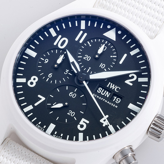IWC パイロットウォッチ クロノグラフ トップガン レイク・タホ IW389105 ブラック 中古 サブカット 1枚目