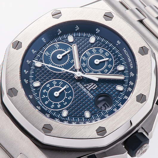 オーデマ・ピゲ ロイヤルオーク オフショア クロノグラフ 26237ST.OO.1000ST.01 ブルー 中古 サブカット 1枚目