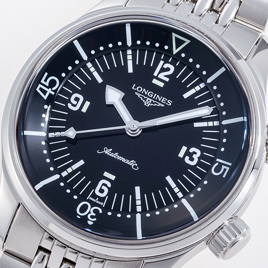 ロンジン レジェンドダイバー L3.764.4.50.6 ブラック 中古 サブカット 1枚目