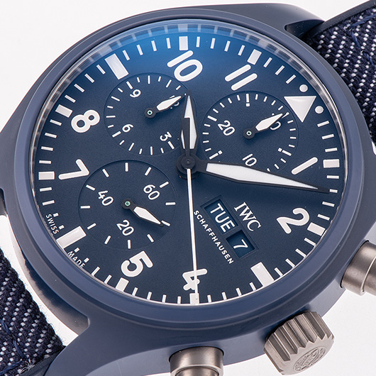 IWC パイロットウォッチ クロノグラフ トップガン オセアナ IW389404 ブルー 新品 サブカット 1枚目