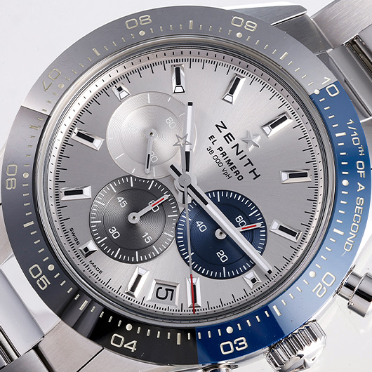 ゼニス クロノマスター スポーツ ブティック エディション 03.3103.3600/69.M3100 シルバー/ブルー/グレー 中古 サブカット 1枚目