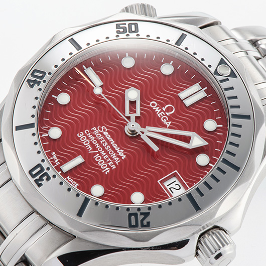 オメガ シーマスター 300m クロノメータ― 2552-61 レッド 中古 サブカット 1枚目