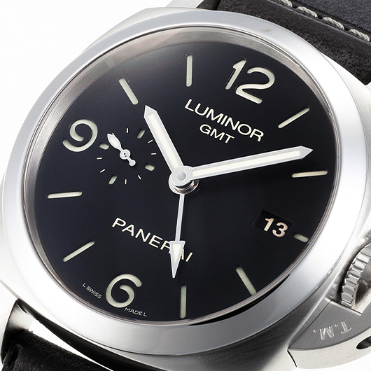 パネライ ルミノール1950 3デイズ GMT PAM00320 ブラック 中古 サブカット 1枚目