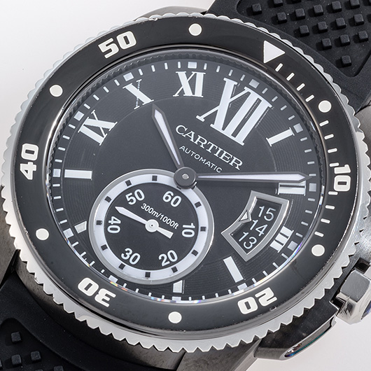 カルティエ カリブル ドゥ カルティエ ダイバー WSCA0006 ブラック 中古 サブカット 1枚目