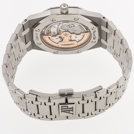 オーデマ・ピゲ ロイヤルオーク エクストラシン 15202ST.OO.1240ST.01 ブルー 中古 サブカット 2枚目