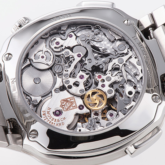 H.モーザー ストリームライナー フライバック クロノグラフ 6902-1201 ブルー 中古 サブカット 3枚目