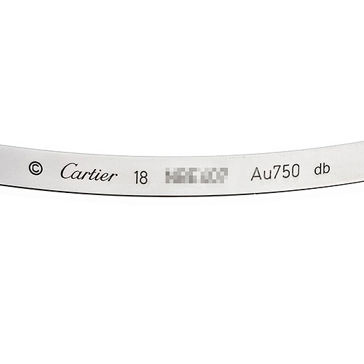カルティエ ラブ ブレスレット SM ホワイトゴールド 中古 サブカット 2枚目