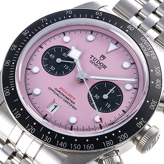 チューダー/チュードル ブラックベイ クロノ 79360N-0019 ピンク/ブラック 中古 サブカット 1枚目