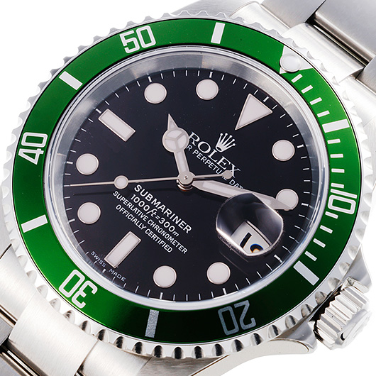 ロレックス サブマリーナ デイト 16610LV ブラック 新品 サブカット 1枚目