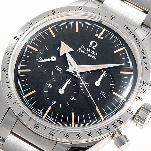 オメガ オメガ1957 トリロジー スピードマスター クロノグラフ 311.10.39.30.01.001 ブラック 中古 サブカット 1枚目