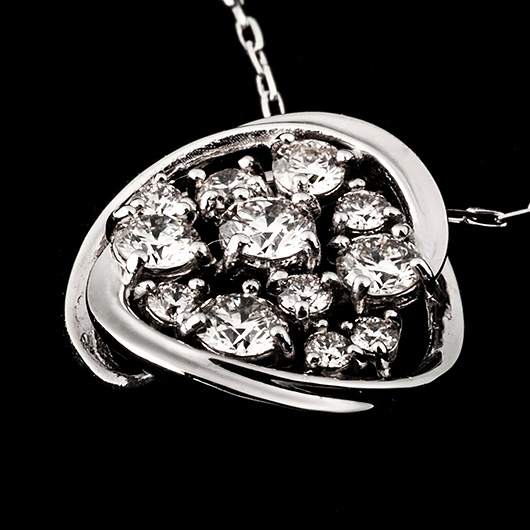 ノーブランド ダイヤモンド ネックレス 4642910 プラチナ 新品 サブカット 4枚目