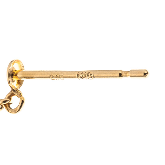 ノーブランド ダイヤモンド ピアス 4308570 イエローゴールド 新品 サブカット 3枚目