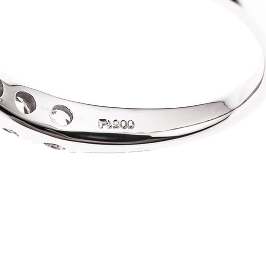 ノーブランド ダイヤモンド エタニティ リング 4119530 プラチナ 新品 サブカット 3枚目