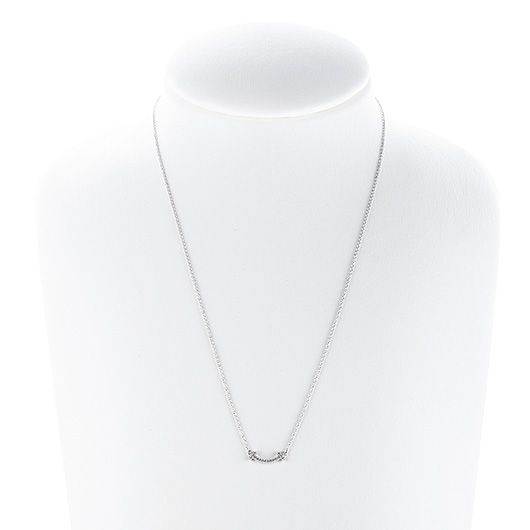 ティファニー&Co. Tスマイル ミニ ペンダント ホワイトゴールド 中古 サブカット 1枚目