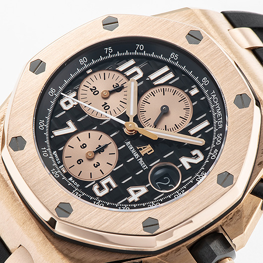 オーデマ・ピゲ ロイヤルオーク オフショア クロノグラフ 26470OR.OO.A002CR.02 ブラック/ピンク 中古 サブカット 1枚目