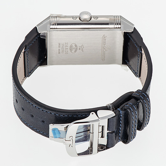 ジャガー・ルクルト レベルソ トリビュート デュオ カレンダー Q3918420 シルバー/ブルー 新品 サブカット 2枚目