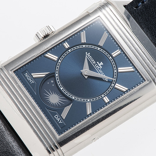 ジャガー・ルクルト レベルソ トリビュート デュオ カレンダー Q3918420 シルバー/ブルー 新品 サブカット 3枚目