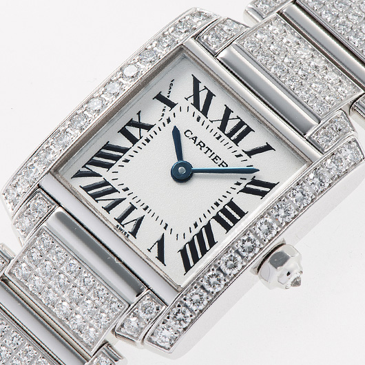 カルティエ タンクフランセーズSM WE1002SD シルバー 中古 サブカット 1枚目