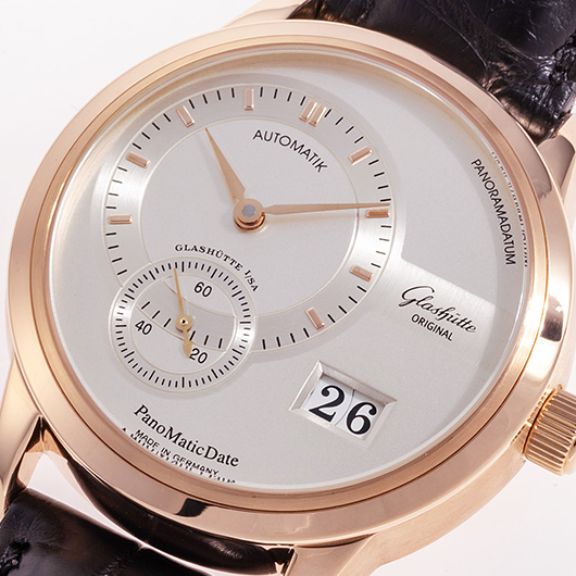 グラスヒュッテオリジナル パノマティック デイト 90-01-01-01-04 シルバー 中古 サブカット 1枚目