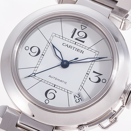 カルティエ パシャC W31074M7 ホワイト 中古 サブカット 1枚目