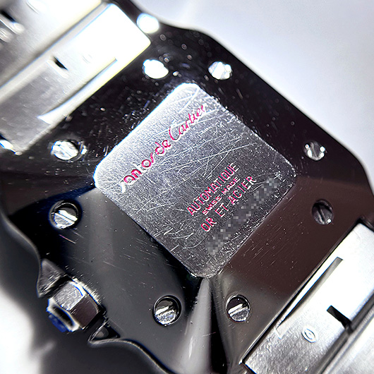 カルティエ サントスガルベLM 81036288 ホワイト 中古 サブカット 7枚目